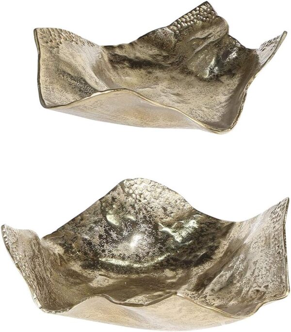 Bol doré aluminium nickelé CASABLANCA décoration maison 40-0