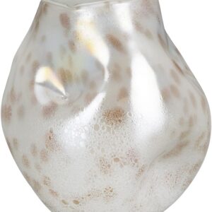 Vase Casablanca Crumple Verre crème Décoration intérieure-0