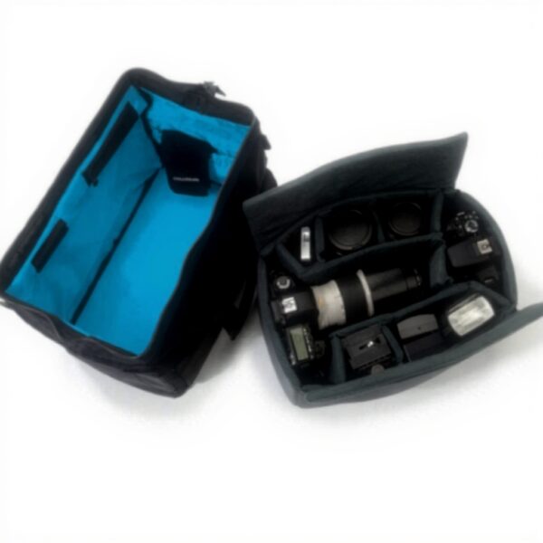 Housse appareil photo Cullmann étanche noir bleu reflex