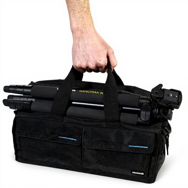 Housse appareil photo Cullmann étanche noir bleu reflex