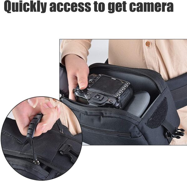 Sacoche appareil photo Cwatcun étanche randonnée mixte-1