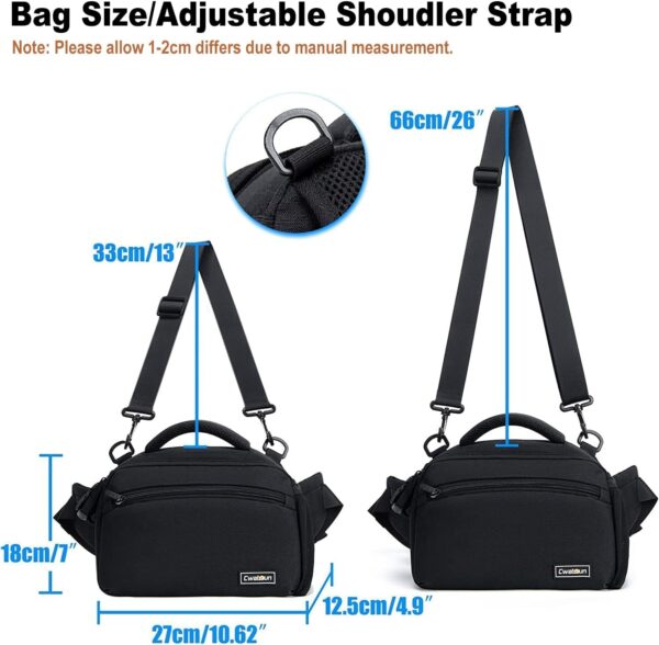 Sacoche appareil photo Cwatcun étanche randonnée mixte-3