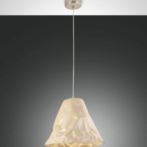 Suspension FABAS LUCE Structure Crumple métal céramique kaki-0