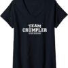 T-shirt Femme Team Crumpler Col V Cadeau Familial-0