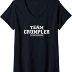 T-shirt Femme Team Crumpler Col V Cadeau Familial-0