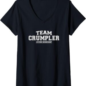 T-shirt Femme Team Crumpler Col V Cadeau Familial-0