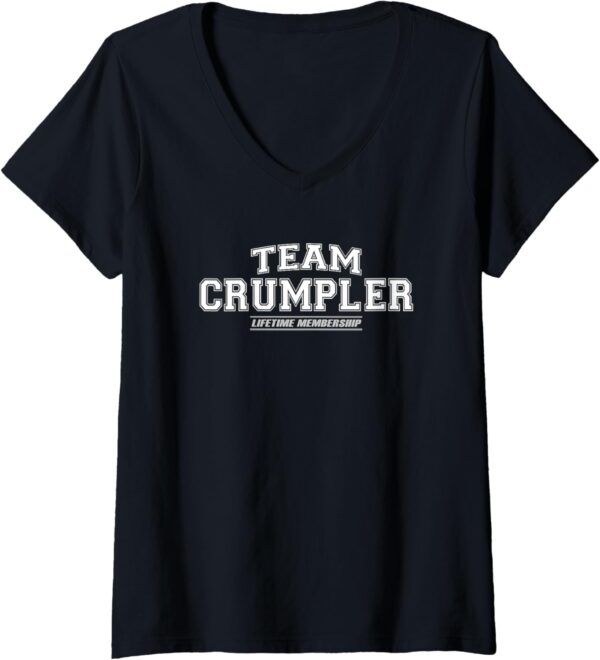 T-shirt Femme Team Crumpler Col V Cadeau Familial-0