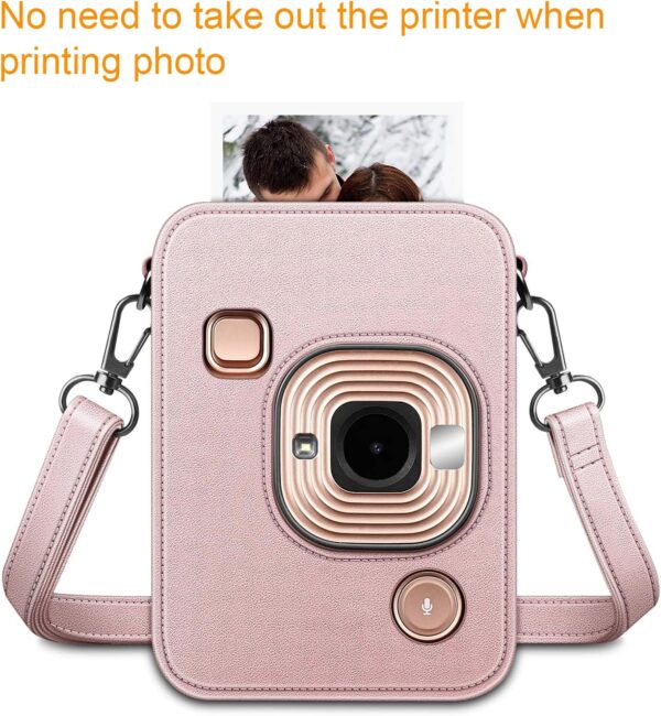 Housse Fujifilm Instax Mini LiPlay FINTIE Cuir Bandoulière-4