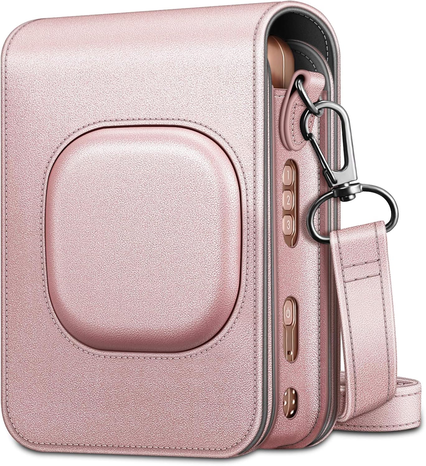 Housse Fujifilm Instax Mini LiPlay FINTIE Cuir Bandoulière-0