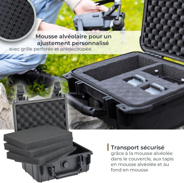 Housses appareil photo HMF mallette rigide étanche IP67-2