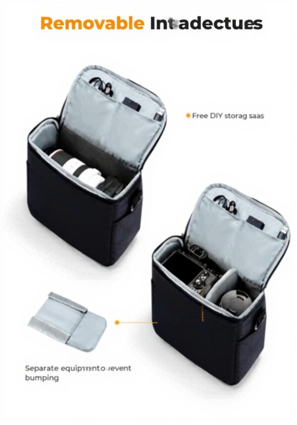 Sac à dos appareil photo KampF CONCEPT bandoulière protection