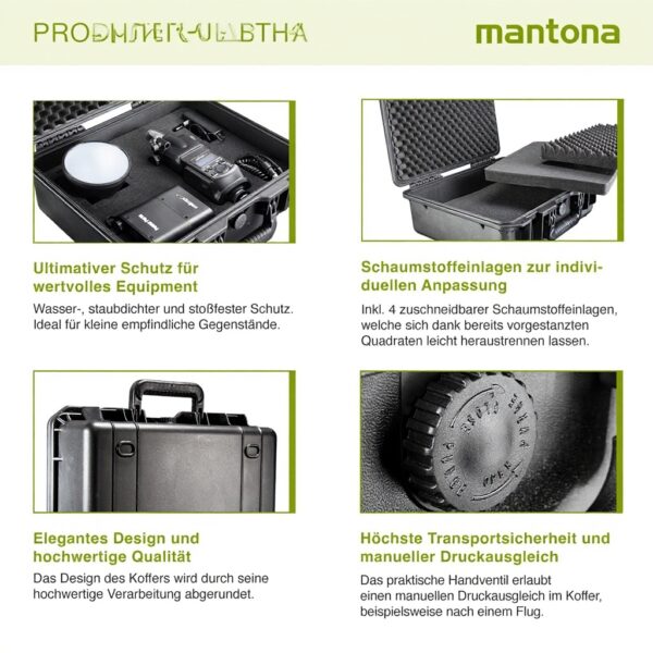 Étui photo extérieur étanche Mantona protection antichoc