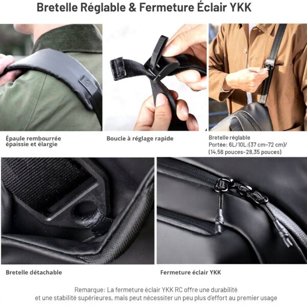 PGYTECH Sacoche Appareil Photo 6L Vert Noir Bandoulière