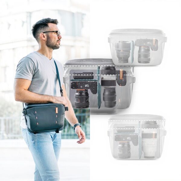 Sac bandoulière photo PGYTECH étanche 7L-9L pour reflex DJI