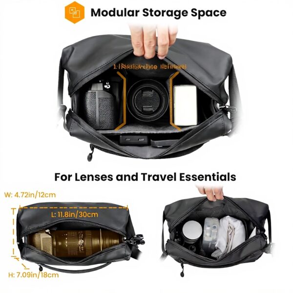 Sac bandoulière appareil photo TARION imperméable réglable