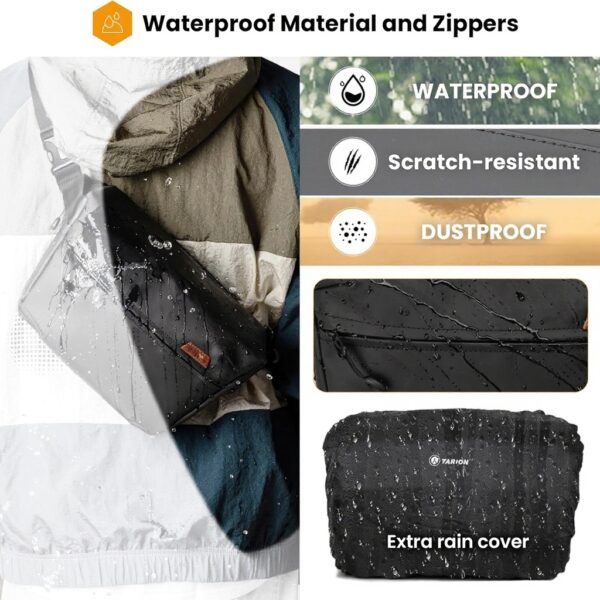 Sac bandoulière appareil photo TARION imperméable réglable