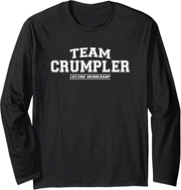 T-shirt Team Crumpler Manche Longue Cadeau Familial Noir-0