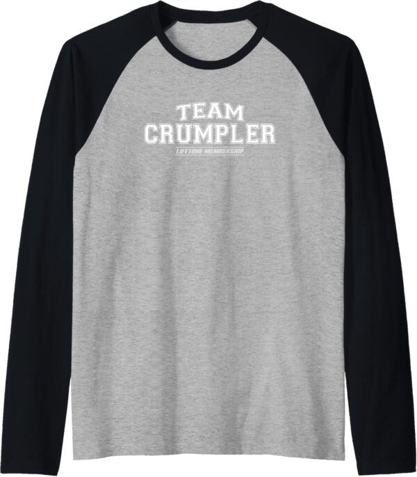 T-shirt Crumpler Manche Raglan Cadeau Familial Noir Bleu-0