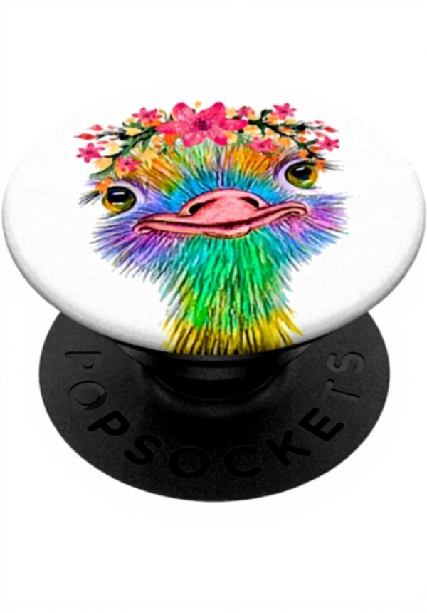 PopGrip Autruche Be YOUnique support téléphone design unique