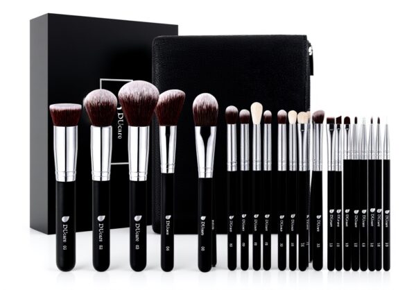 DUcare Pinceaux Maquillage 15PCS Fibres Synthétiques Souples