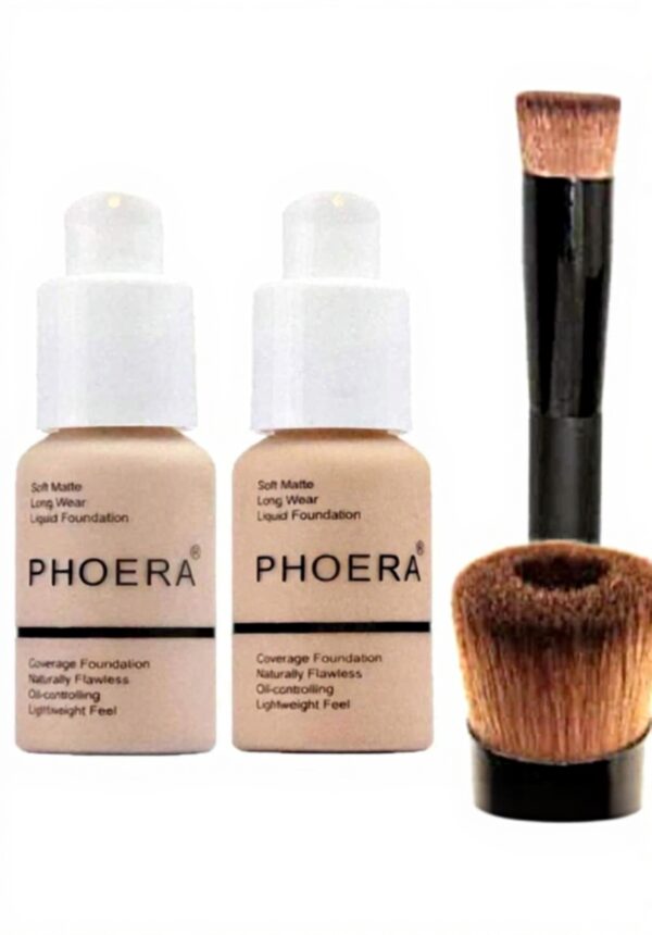 Fond de teint Glamza PHOERA couverture complète mat 24h