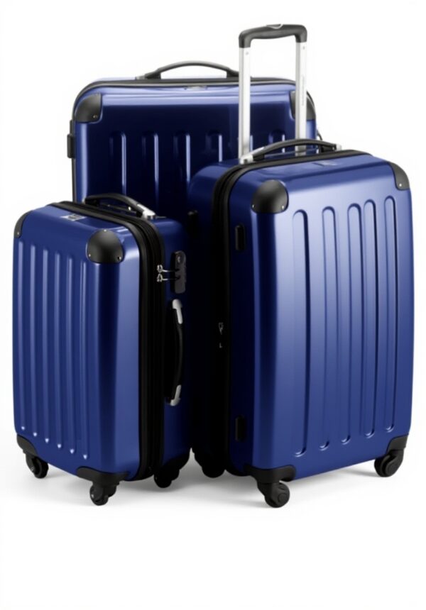 Valise rigide HAUPTSTADTKOFFER Alex Set 3 Bleu polycarbonate