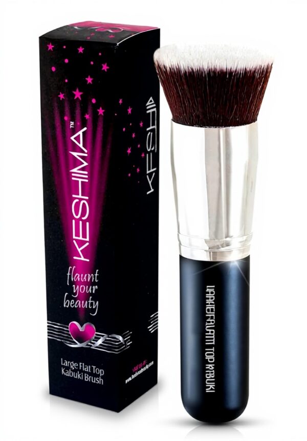 Pinceau fond de teint Keshima plat synthétique maquillage
